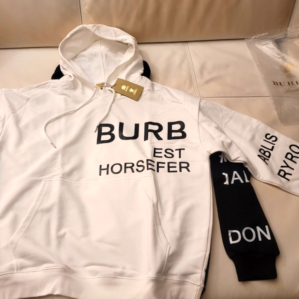 Burberry Hoodie White NWT